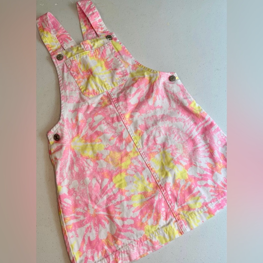 Isaac Mizrahi Tie-Dye Overall Dress, Girls 7